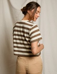 Lainey Rugby Crew, Mocha/Natural