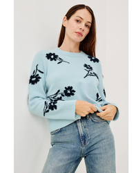 Anise Sweater, Winter/Blue Floral