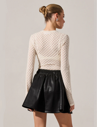 Dex Sweater Top, Cream