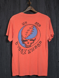 Grateful Dead Teddy Bear Pocket Crew Tee, Cherry