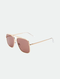 Bodie Sunglasses, Gold/Brown
