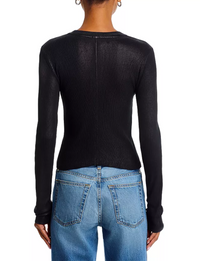 90s Baby Long Sleeve, Black Foil