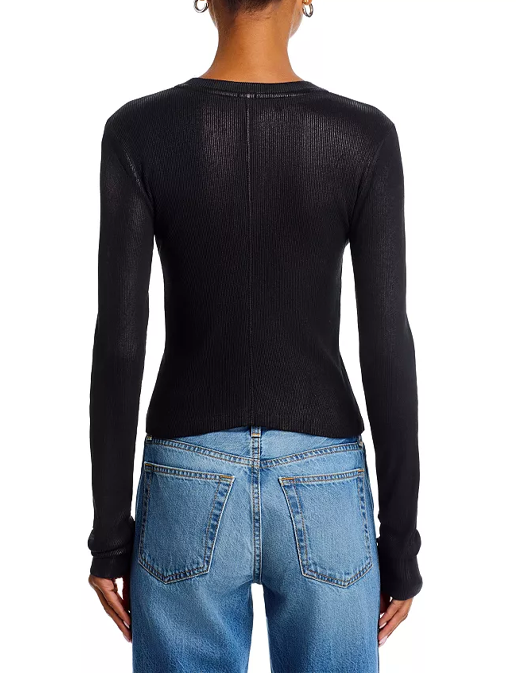 90s Baby Long Sleeve, Black Foil