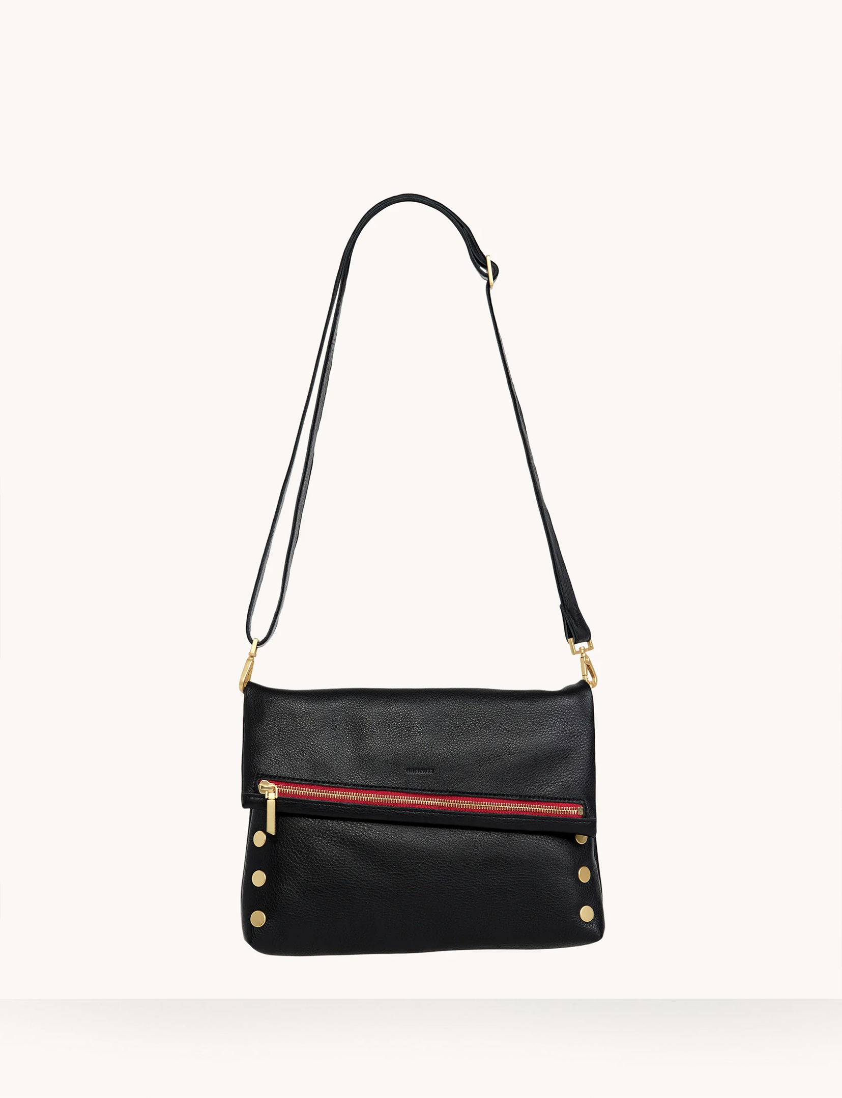 VIP Large Handbag, Black/Bushed Gold