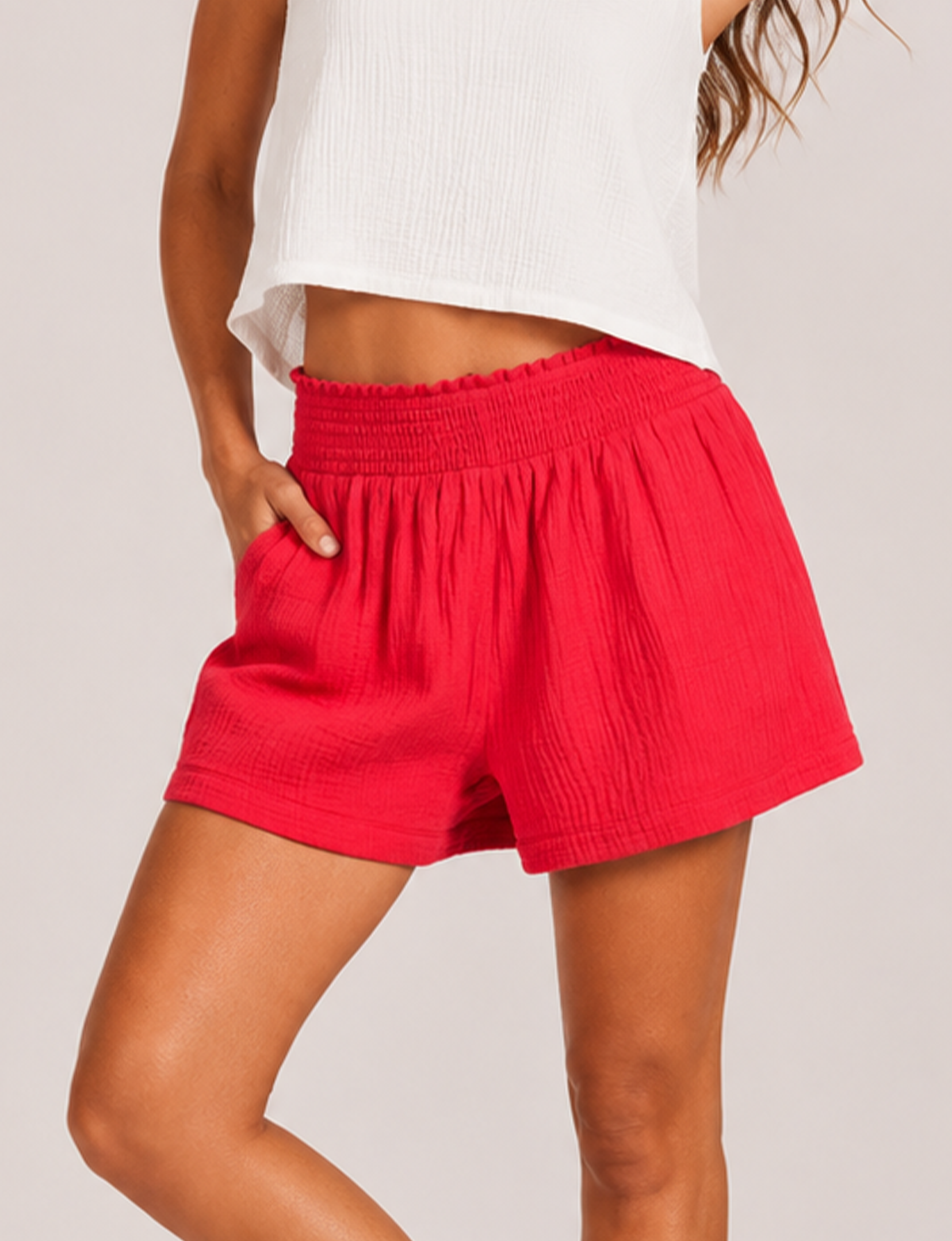 Faux Fly Short, Barn