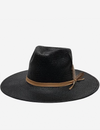 Valencia Straw Hat, Black