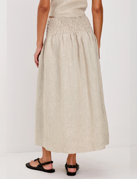 Alessa Skirt, Heathered Flax