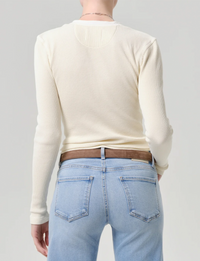 Drea Waffle Henley, Dune