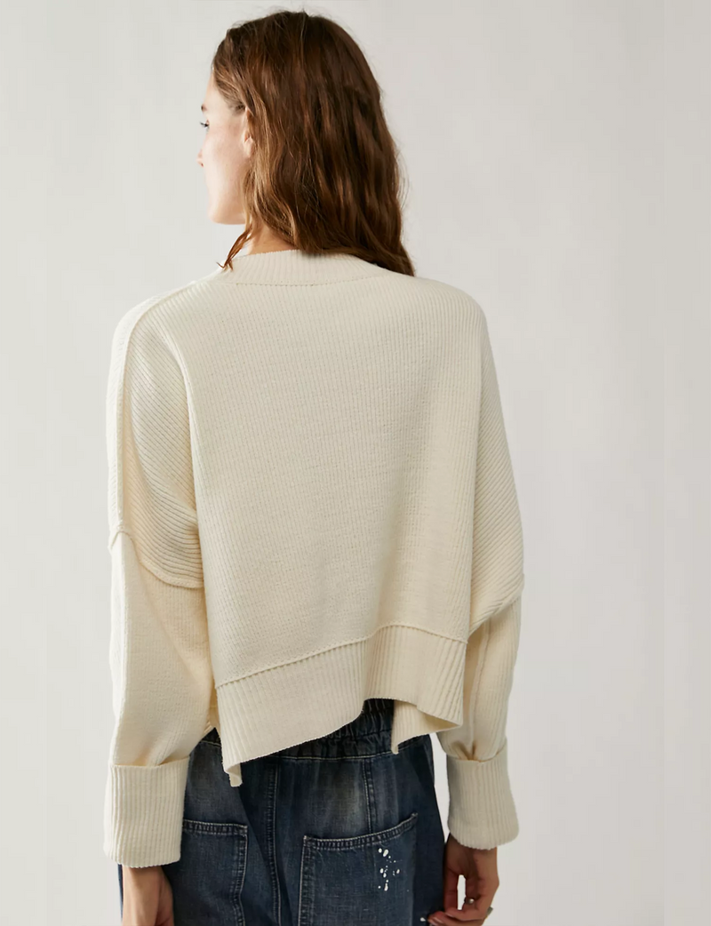 Easy Street Crop Pullover, Moon Glow