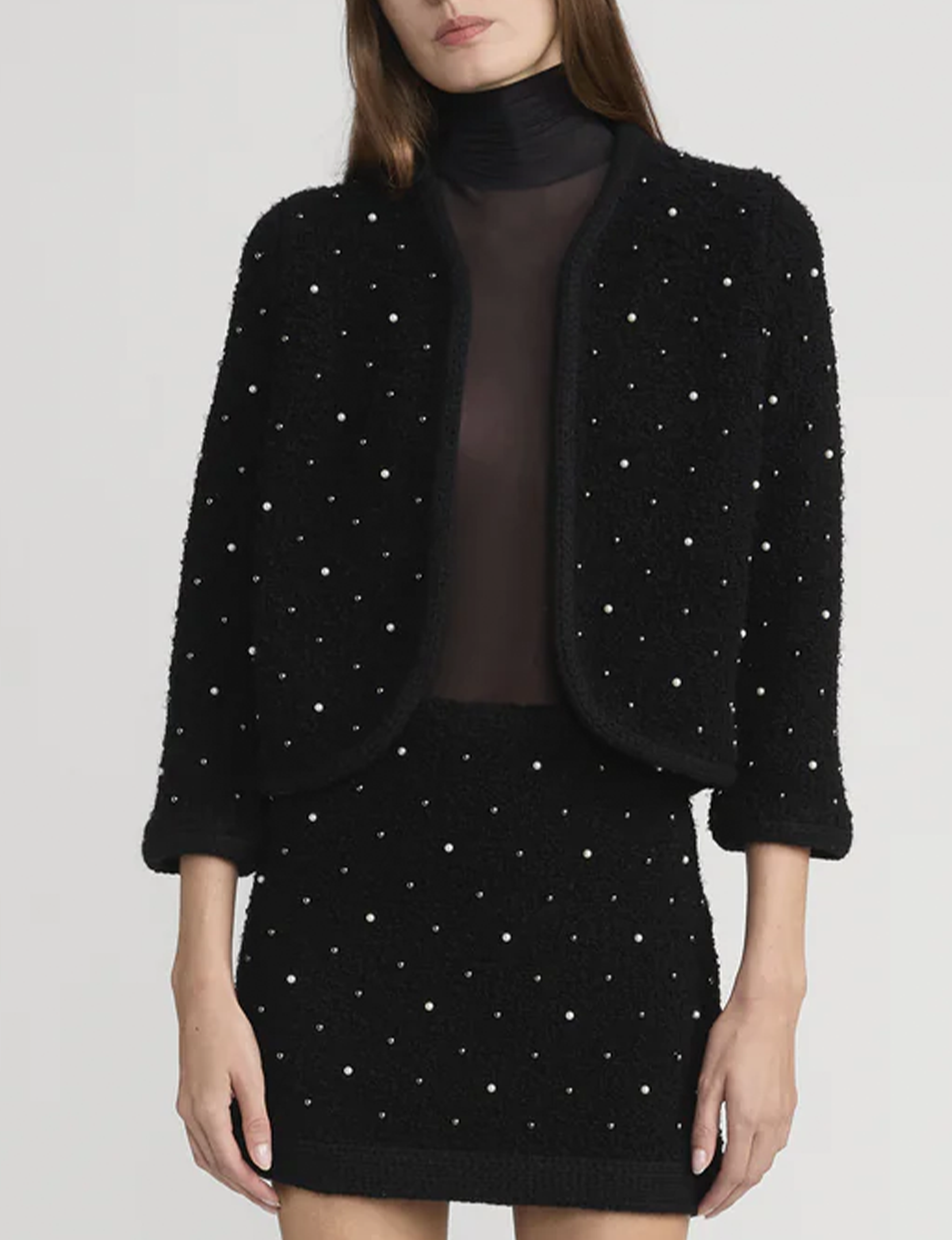 Embellished Jacket, Black
