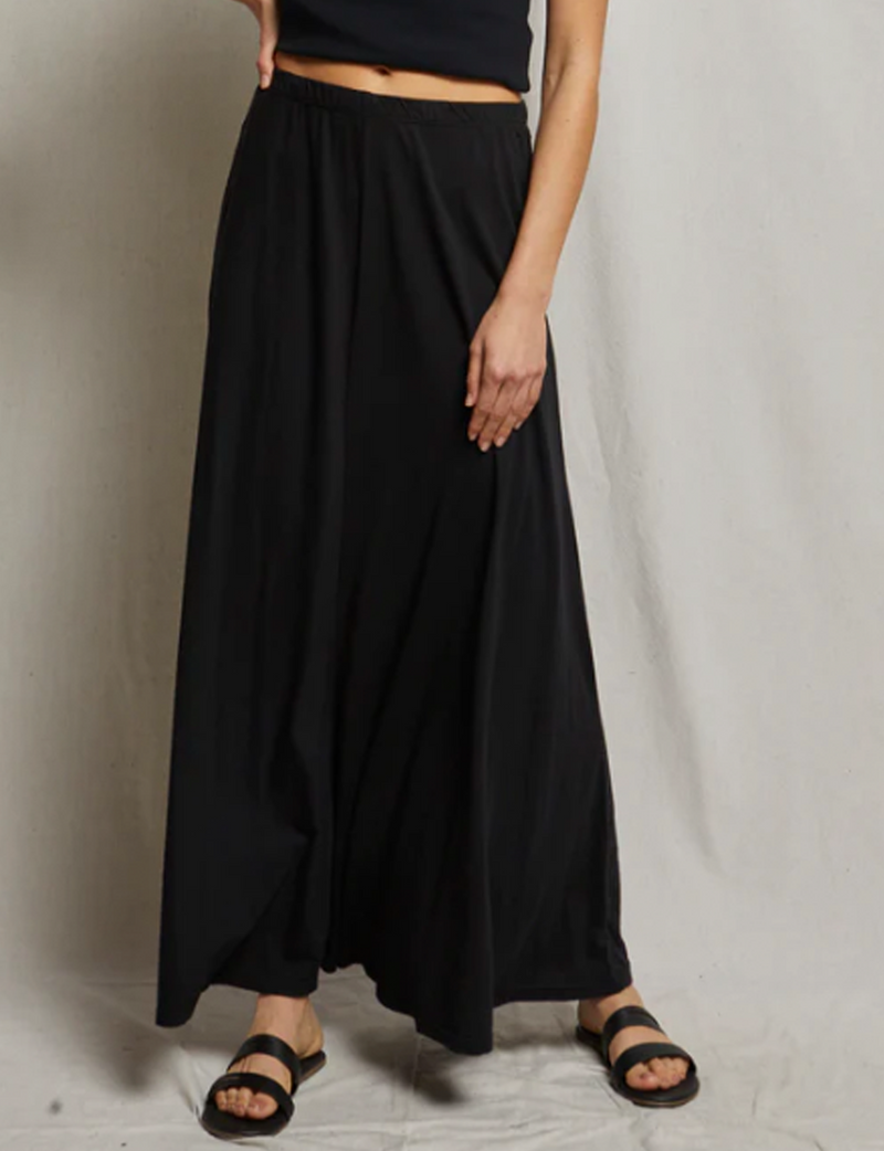 Amy Supima Skirt, True Black