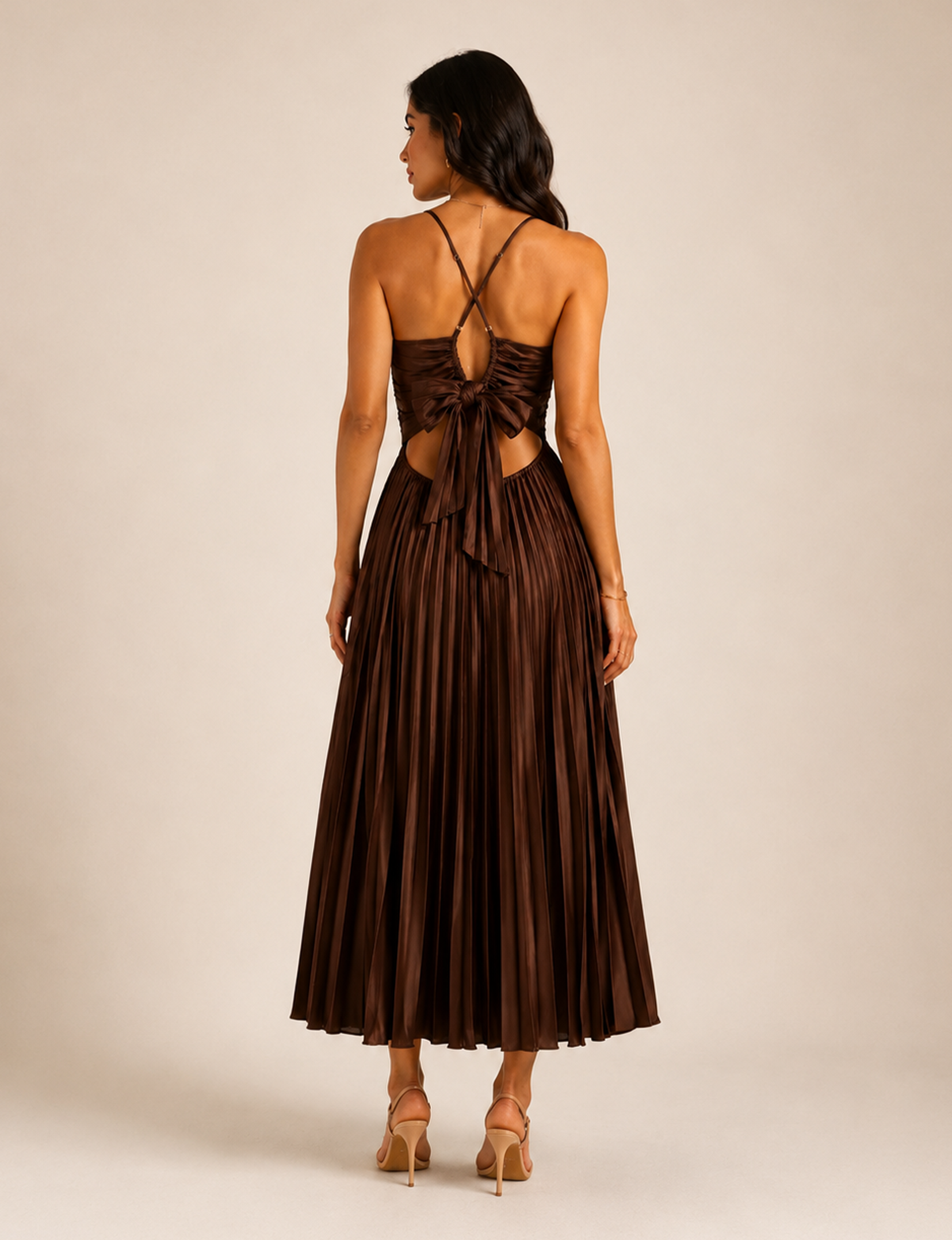 Joanna Dress, Cinnamon/Brown