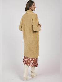 Exile Faux Fur Coat, Tan