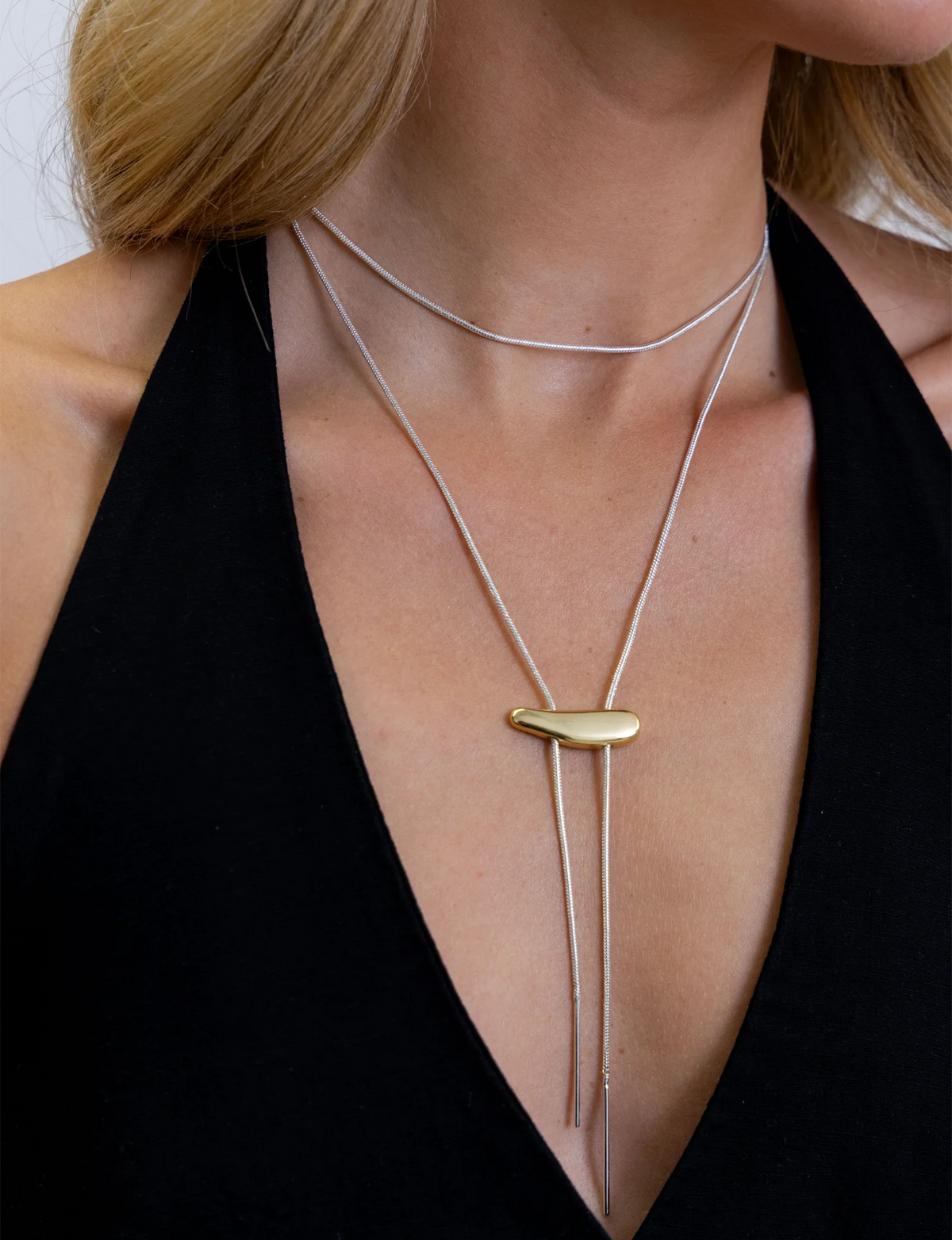 Western Bolo Necklace, Gold