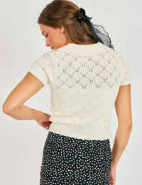 Josephine Polo Sweater, Ivory