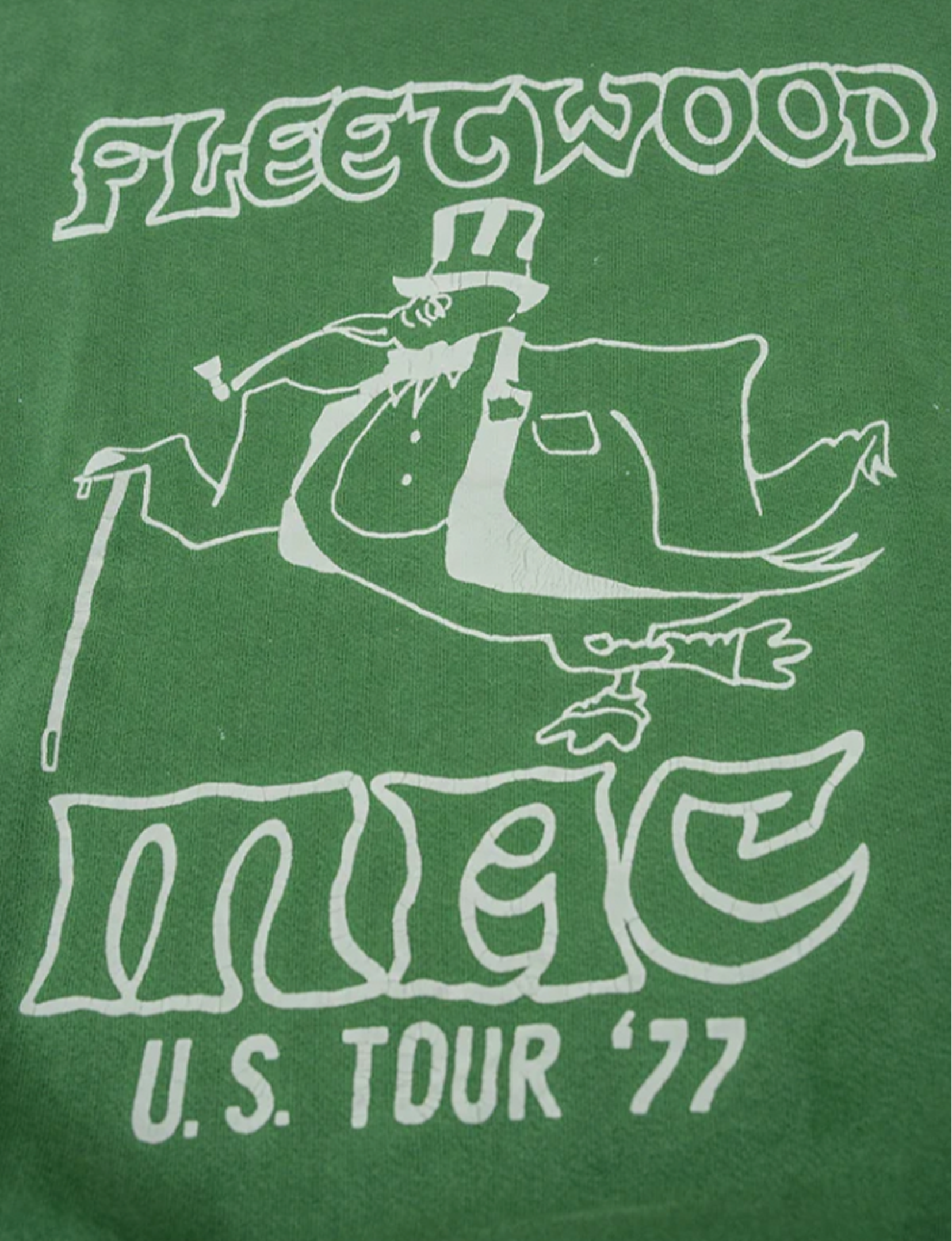 Fleetwood Mac Landslide Sweatshirt, Leaf Green