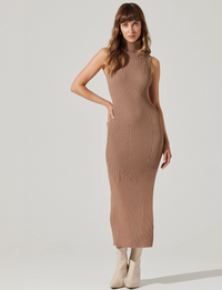 Channary Sweater Dress, Chestnut