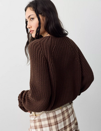 Low Tide Pullover Cardi, Chocolate