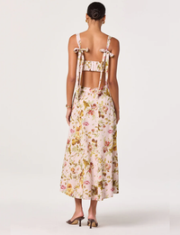Ciana Dress, Pink/Green Bloom