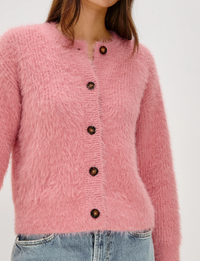 Melo Cardigan, Heather Pink