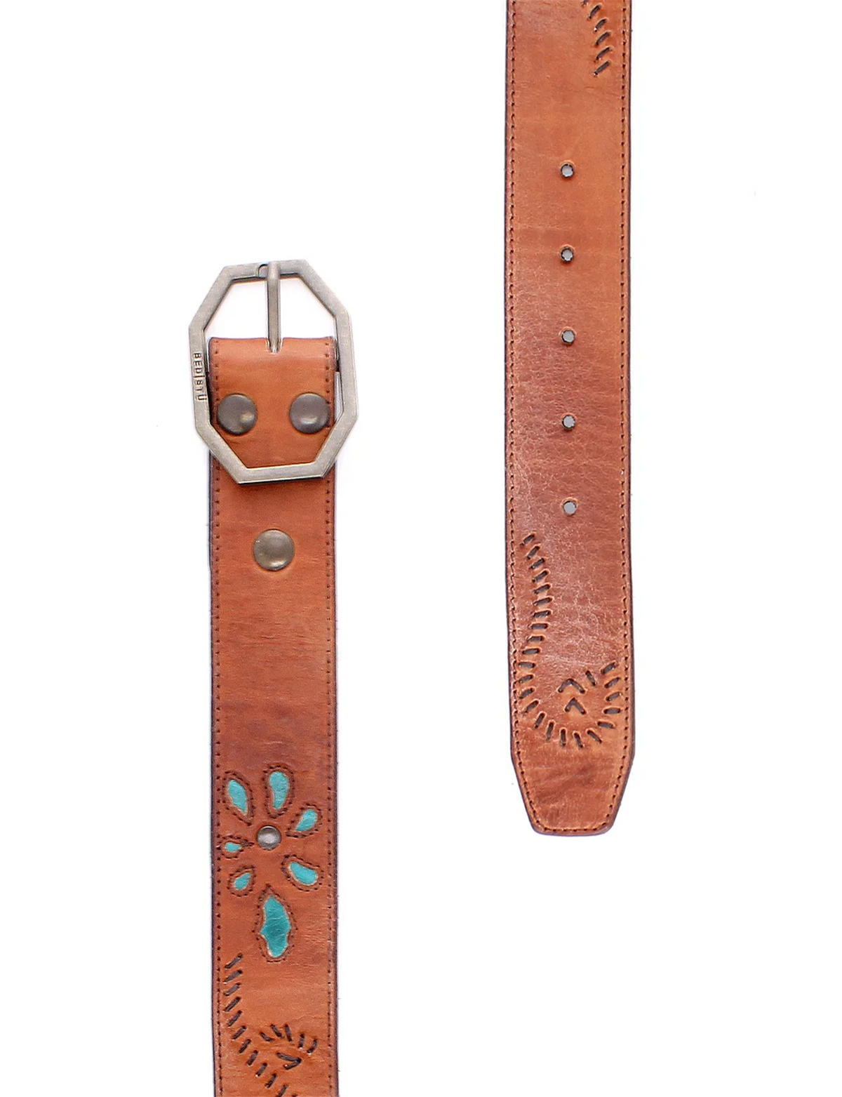 Upswing II Belt, Caramel Arctic/Teal Rustic
