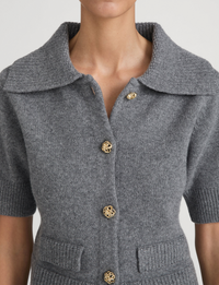 The Doll Cardi, Charcoal Heather