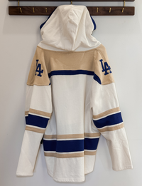 '47 LA Dodgers Hoodie, Cream/Royal Blue