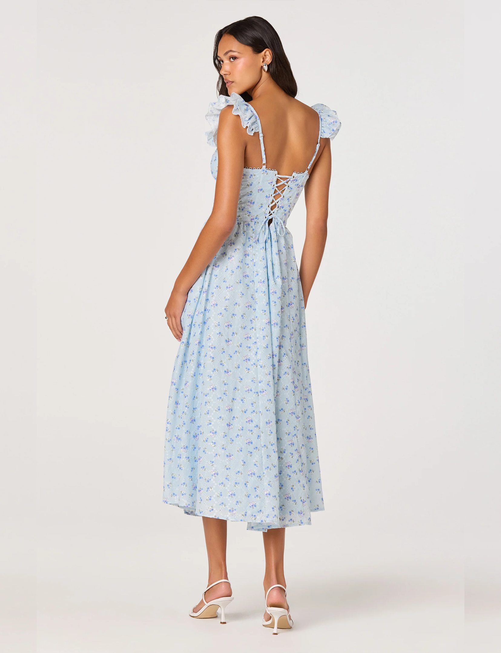 Wedelia Dress, Blue Floral