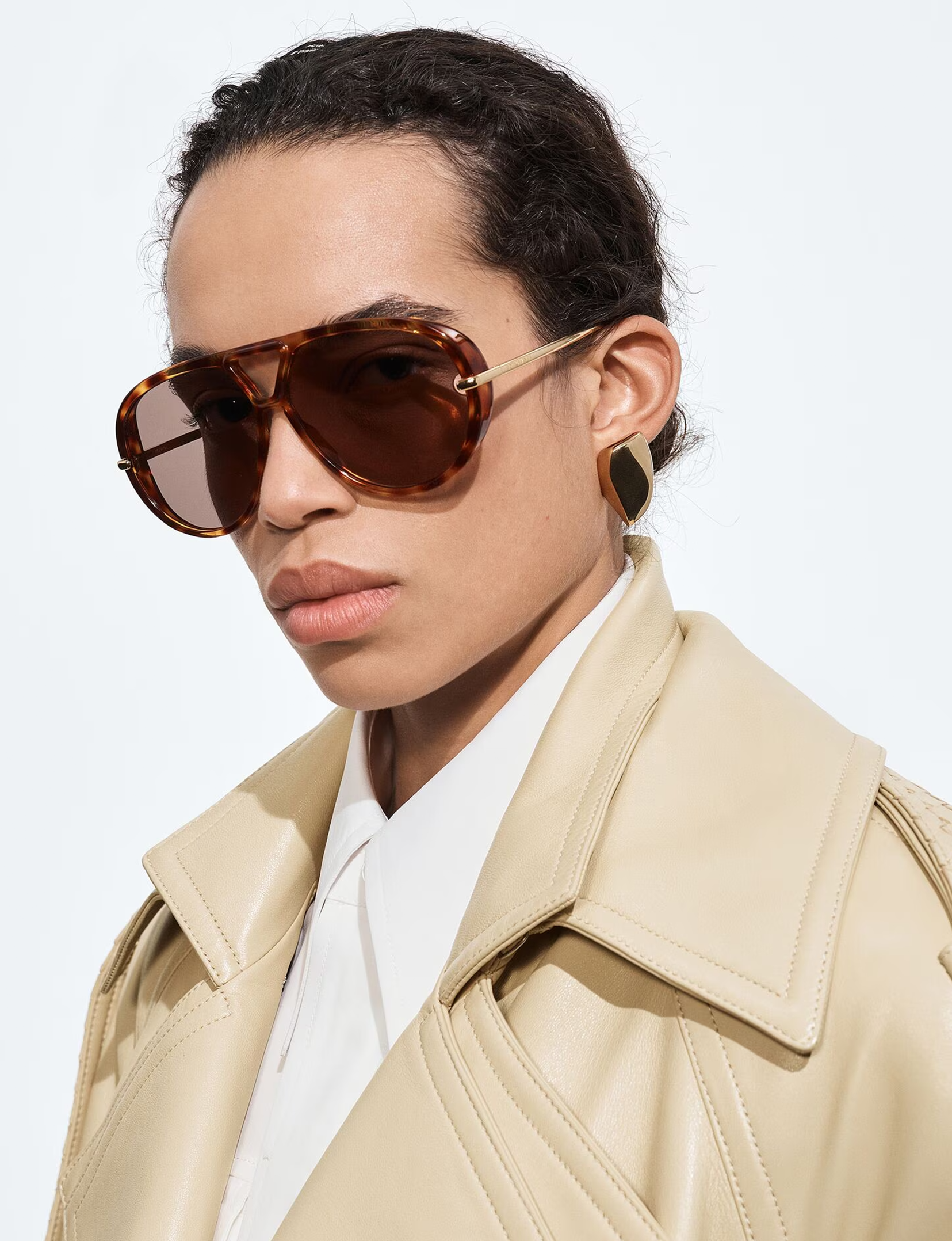 BV1274S 005 Sunglasses, Havana/Gold/Brown
