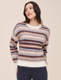 Fall Sweater, Umber Stripe