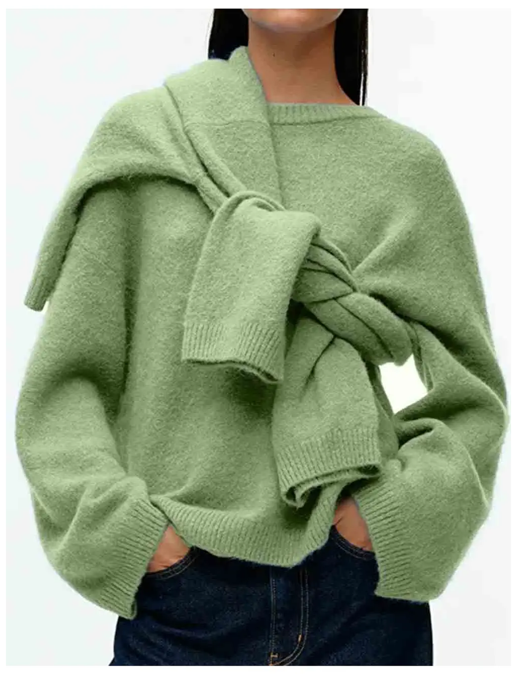 Pullover Sweater, Green