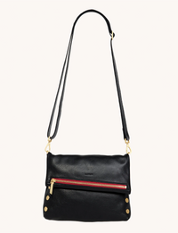 VIP Medium Handbag, Black/Bushed Gold
