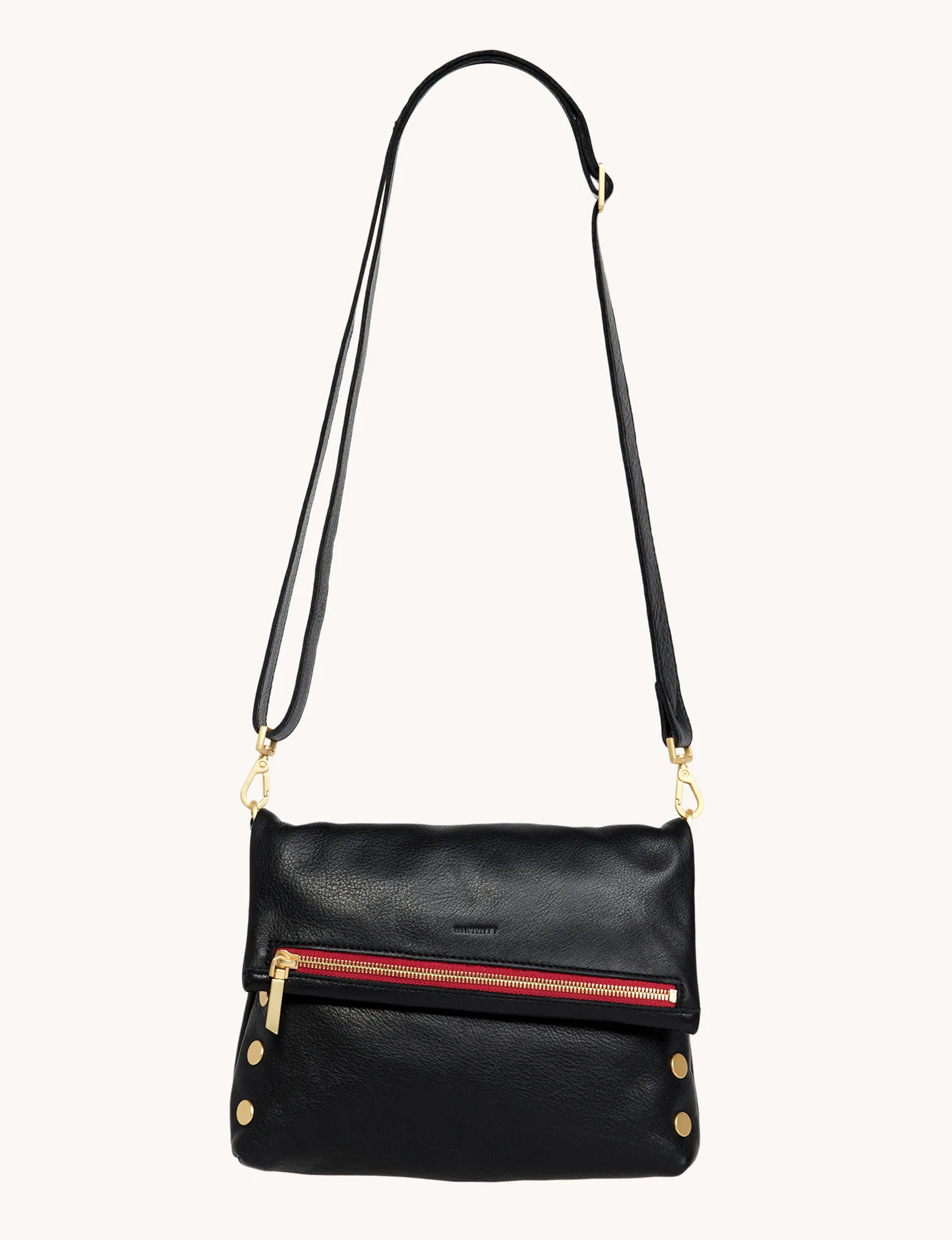 VIP Medium Handbag, Black/Bushed Gold