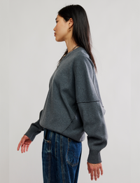 Alma Pullover, Charcoal Heather