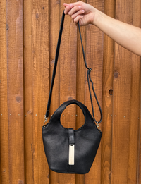 Mini Kai Crossbody, Black/Napa Leather