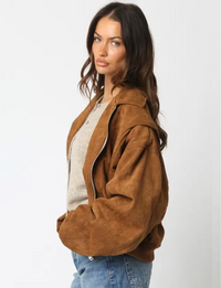 Linda Suede Jacket, Camel