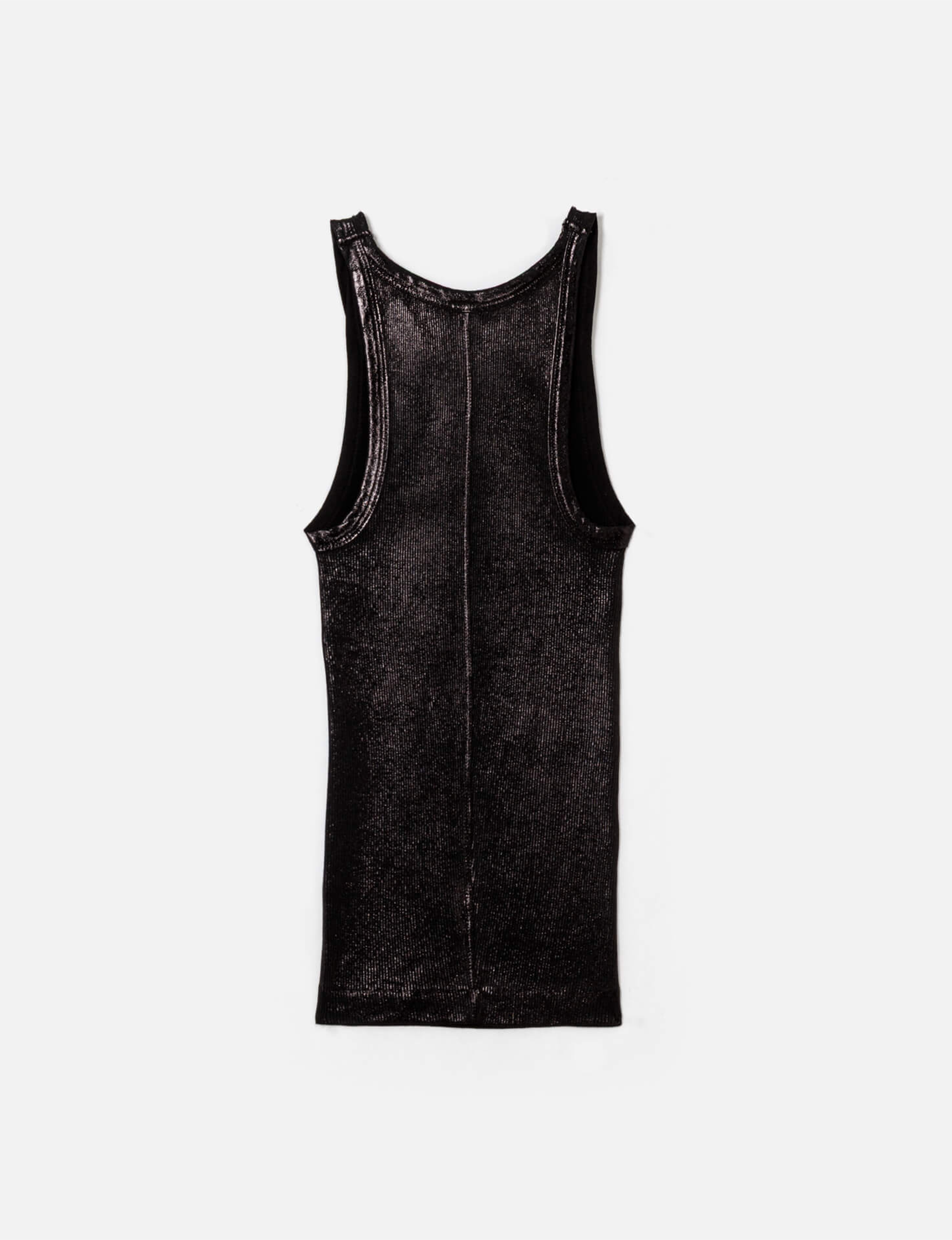 Ribbed Tank, Black Foil
