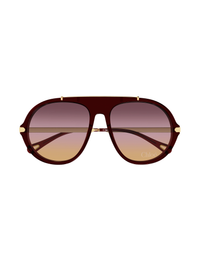 CH0357S 004 Sunglasses, Burgundy/Gold/Pink