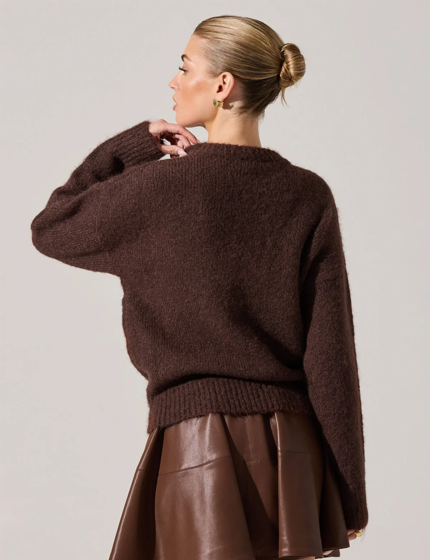 Selbie Sweater, Brown