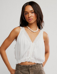 Celeste Tank, Clean Ivory