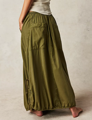 Picture Perfect Parachute Skirt, Avocado