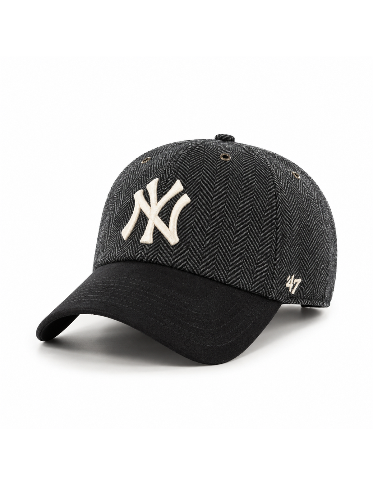 NY Yankees Cherrington Hat, Charcoal/Cream