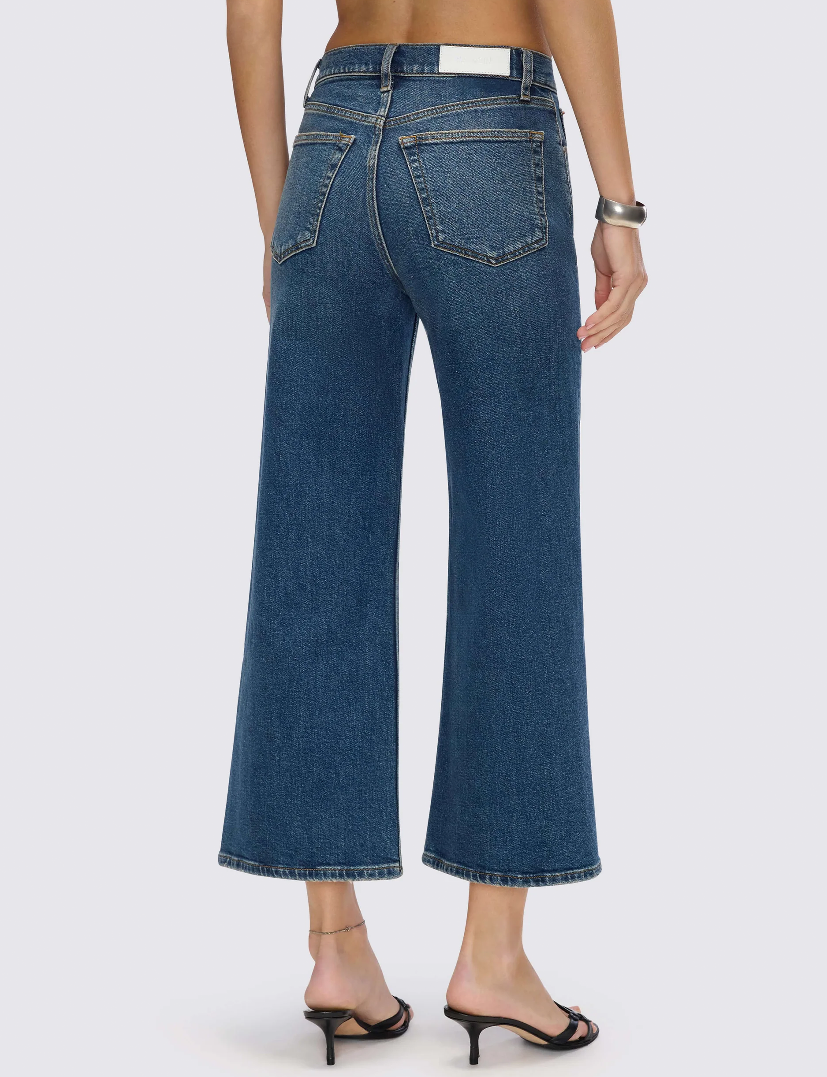 High Rise Wide Leg Crop, Sonoma Indigo