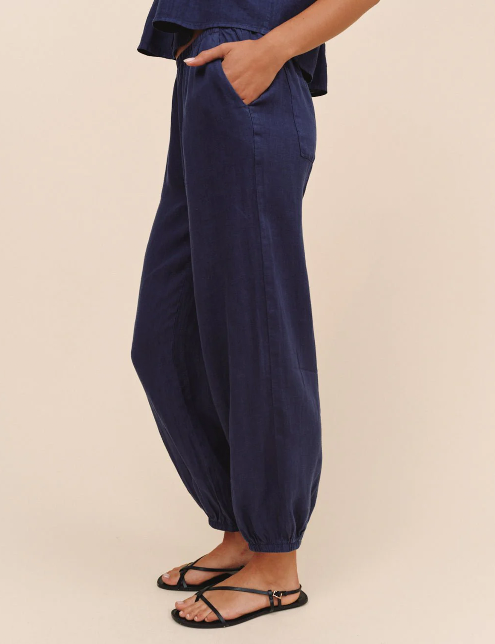 Oversized Femme Jogger, Nautical Night