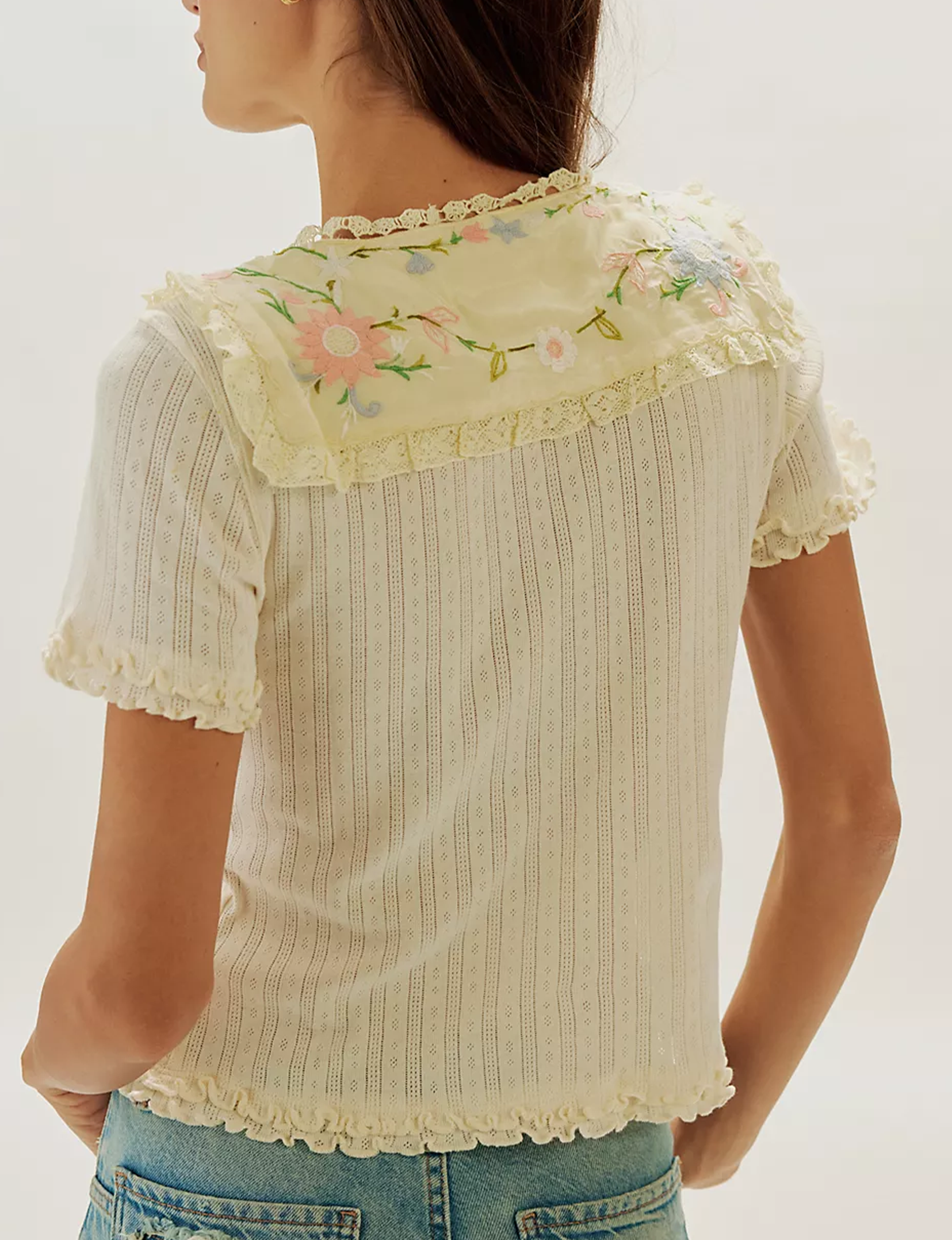 Sol Knit Tee, Clean Ivory