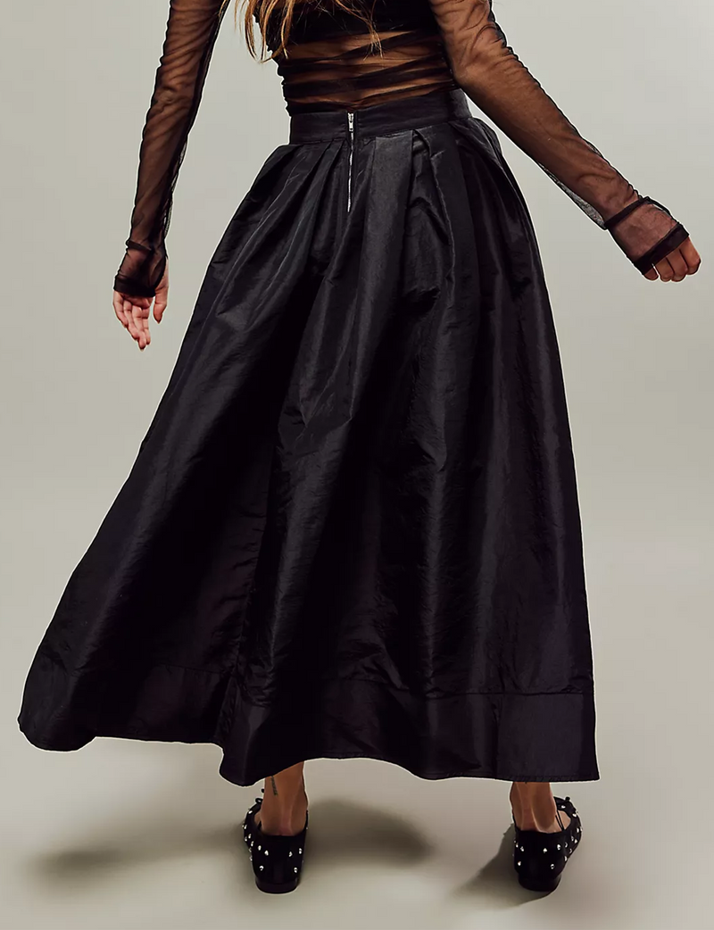 Emilia Full Skirt, Black