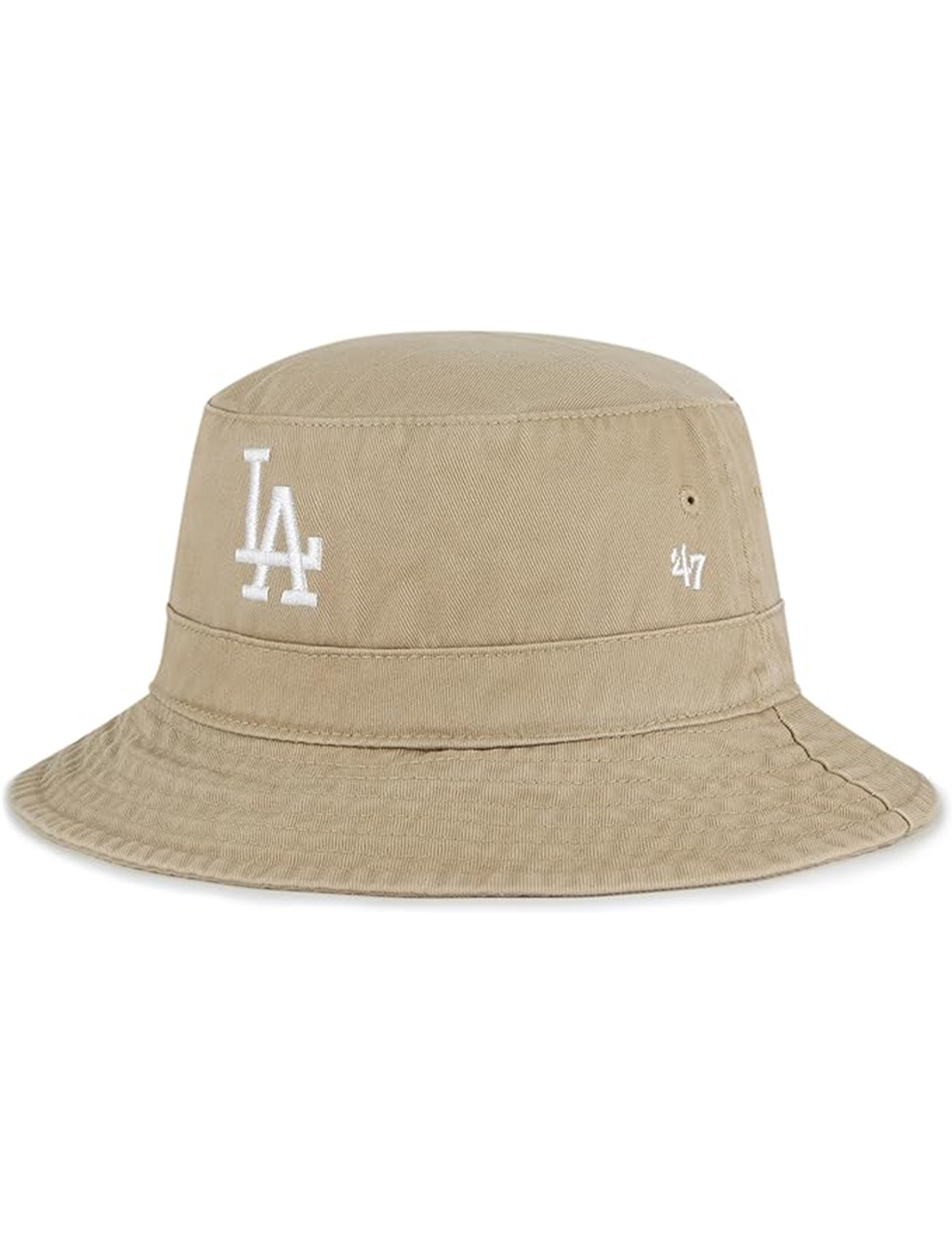 LA Dodgers Bucket Hat, Khaki/White