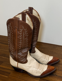 Tony Lama Style K2183 Cowboy Boots, Two Tone