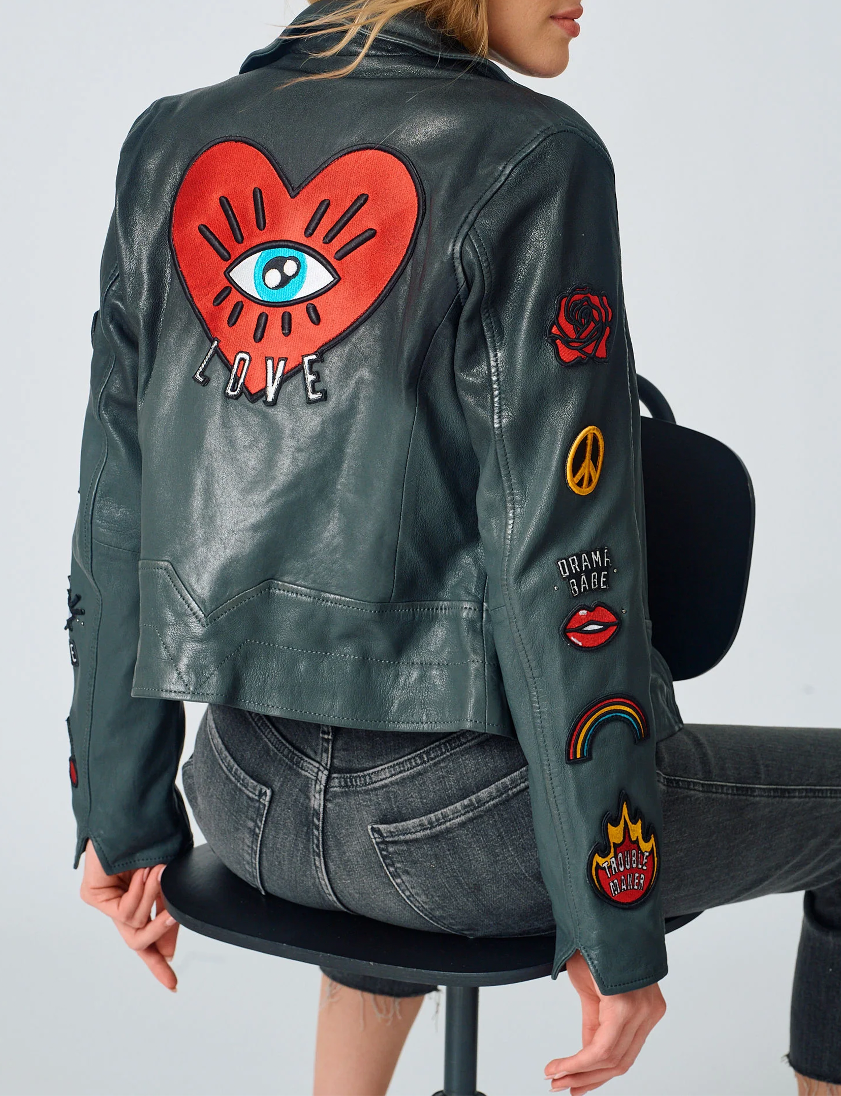 Cynthia Jacket, Black/Anthra