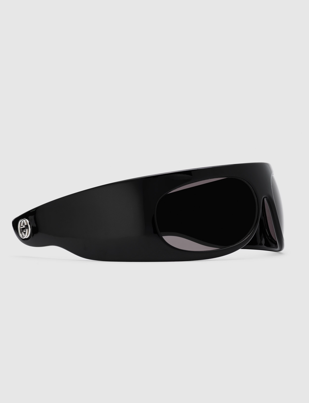 Wrap Sunglasses, Black/Grey